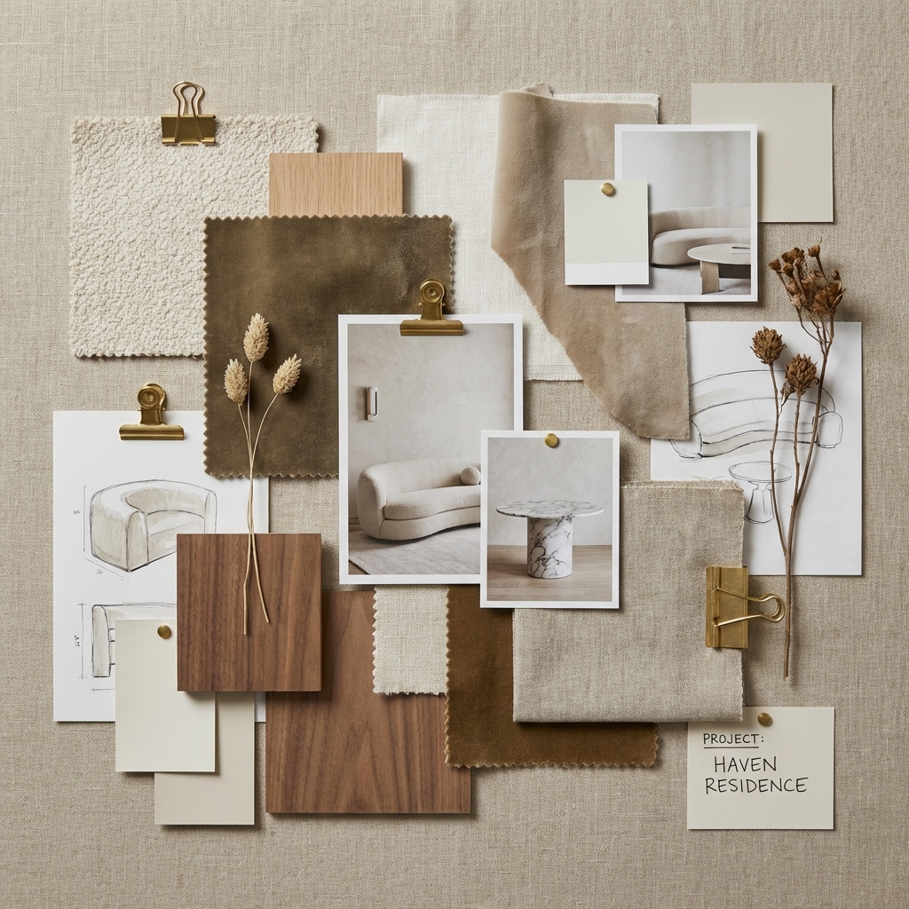 Ejemplo de Moodboard artístico